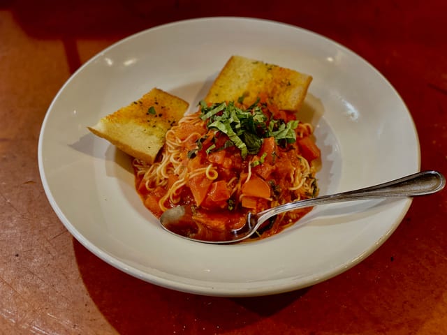Capellini al Pomodoro.